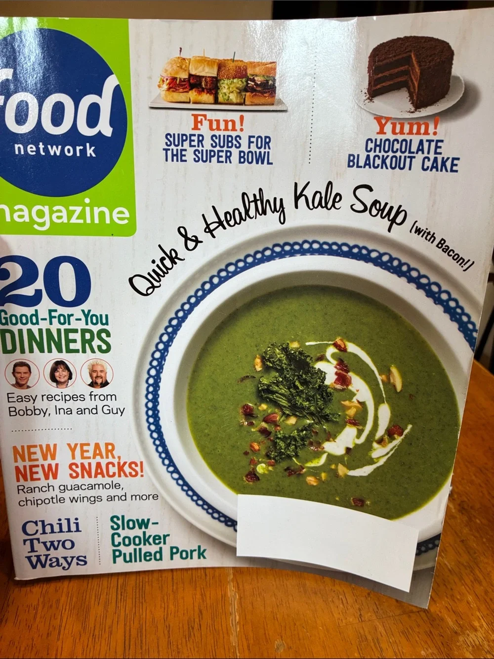 Food Network Magazine lot of 4 - Grilling, baking, bacon, good for you dinners